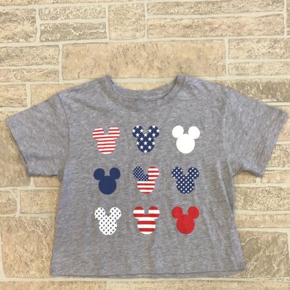 Mickey Mouse cropped T-shirt Small - Picture 1 of 4